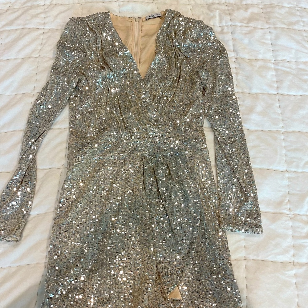 Gold sequin Ramy Brook mini party dress